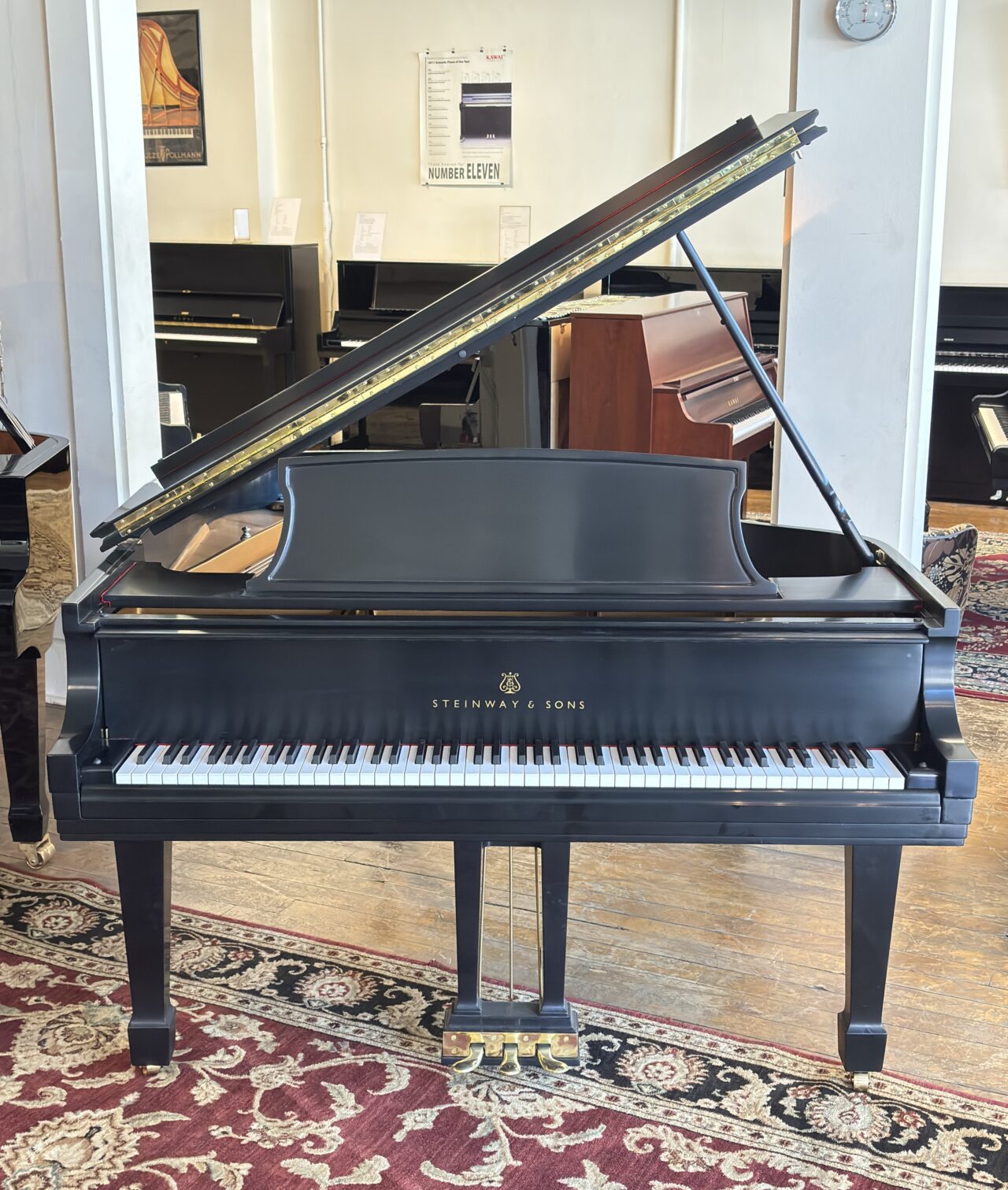 steinway l # 451606 open lid