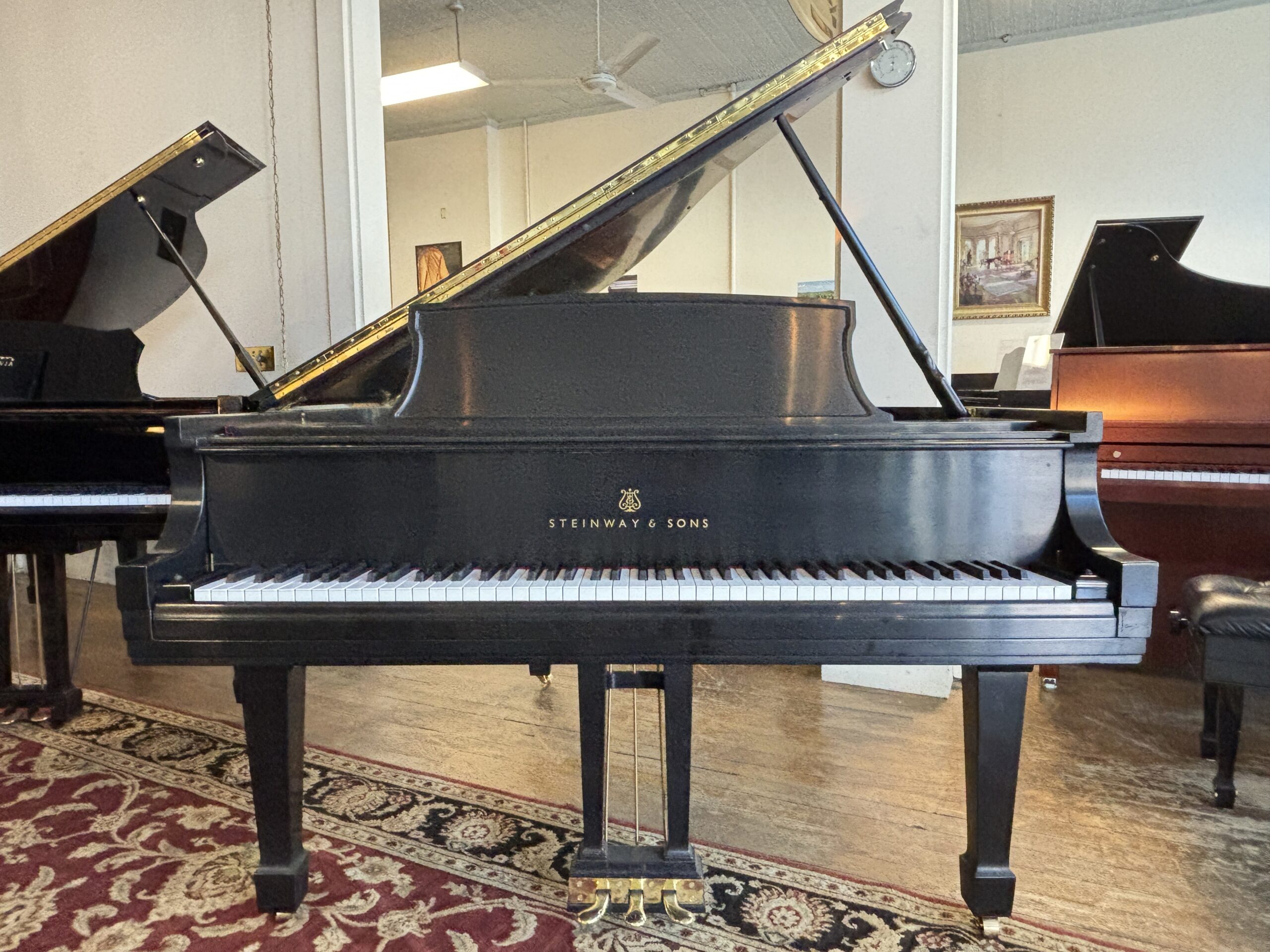 steinway l #451606 straight open