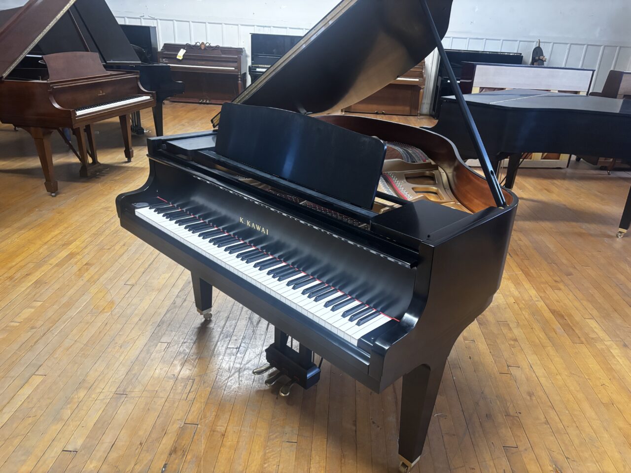 kawai gm10 ebony satin f051300 corner open