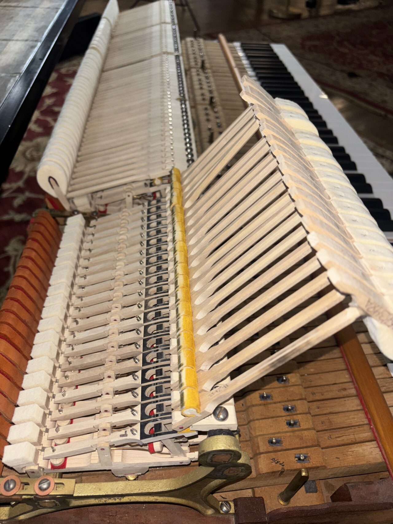 steinway b#336345 action hammers flopped over