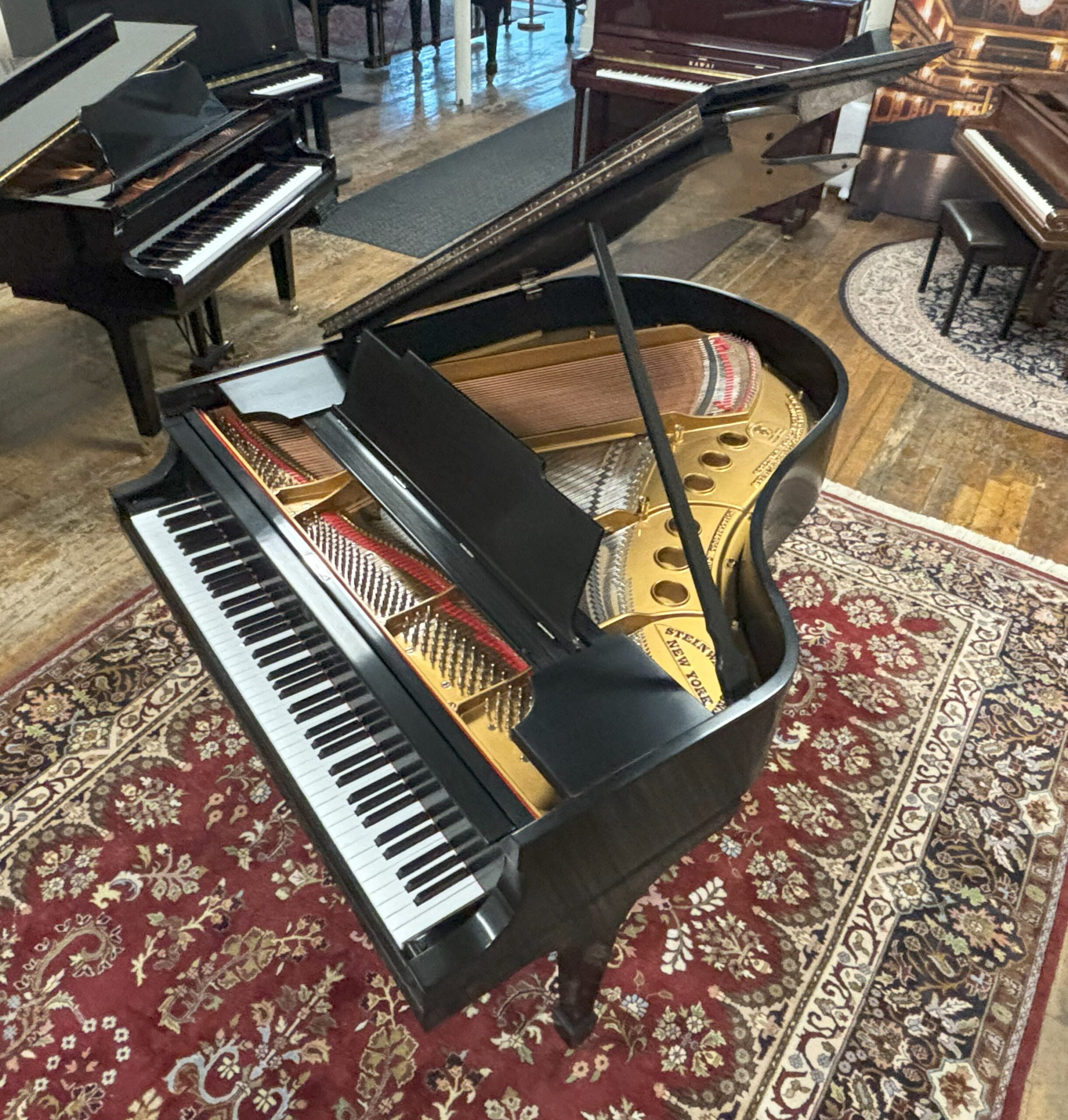 steinway m 25379 nickel over head