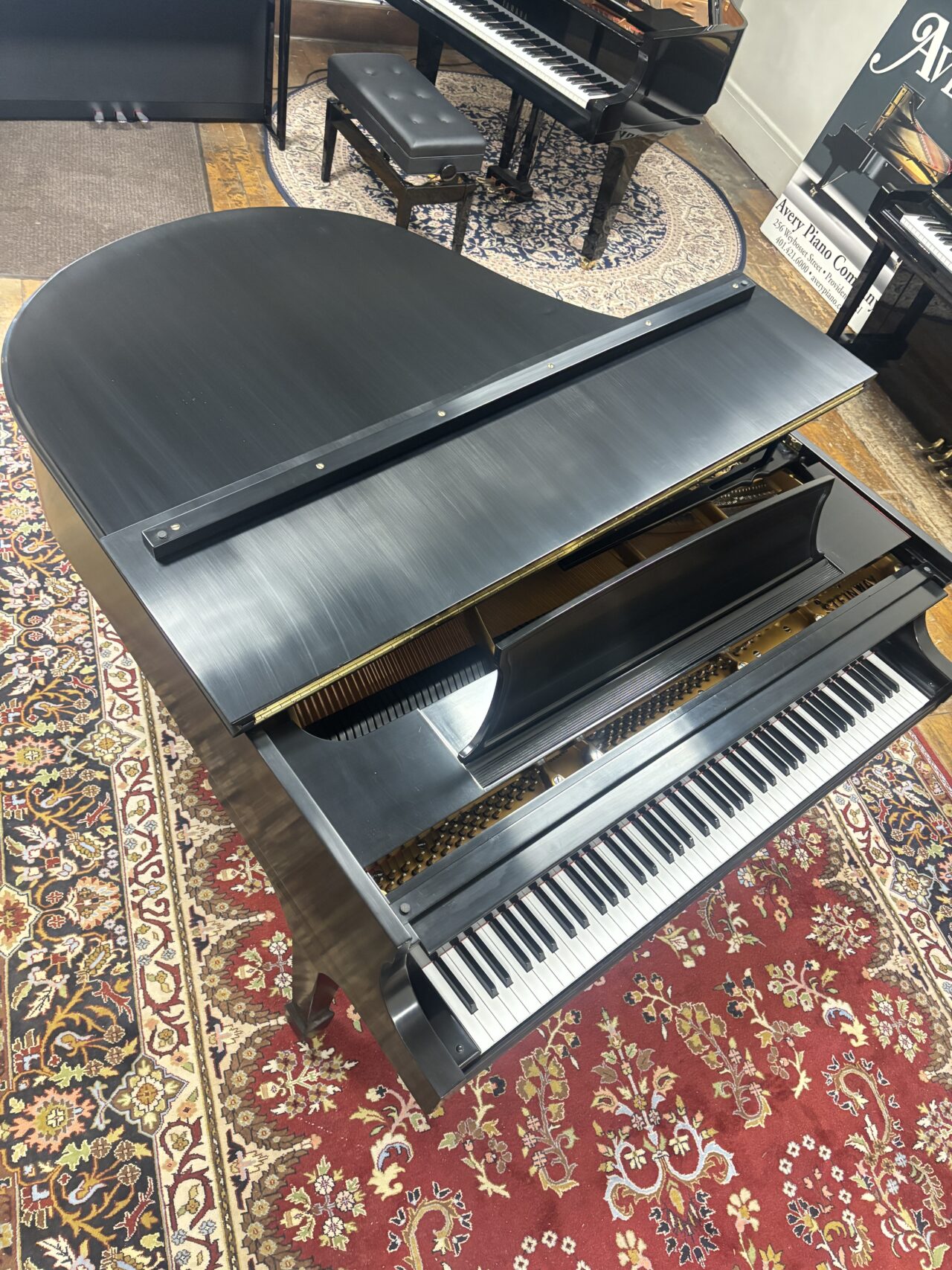 steinway m #52640 overhead open