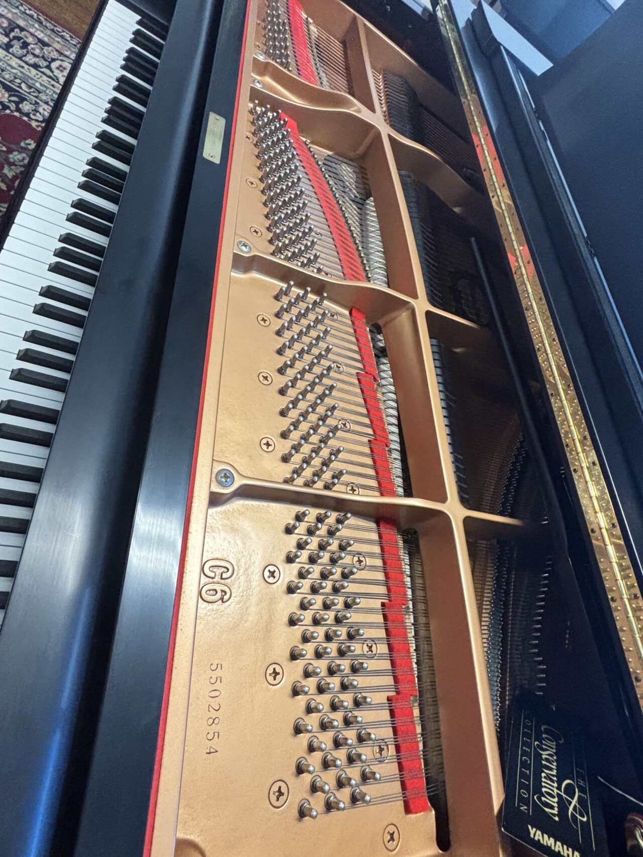 yamaha c6 serial number interior